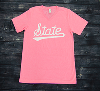 Bella+Canvas State Script V-Neck Short Sleeve Tee